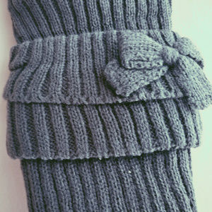 Warm Knitted Leg warmer | Women | Grey Colour
